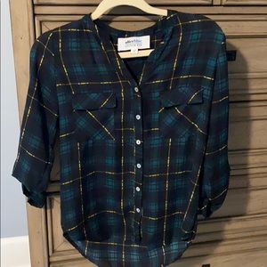 Alice Blue Boulder Button Down Blouse